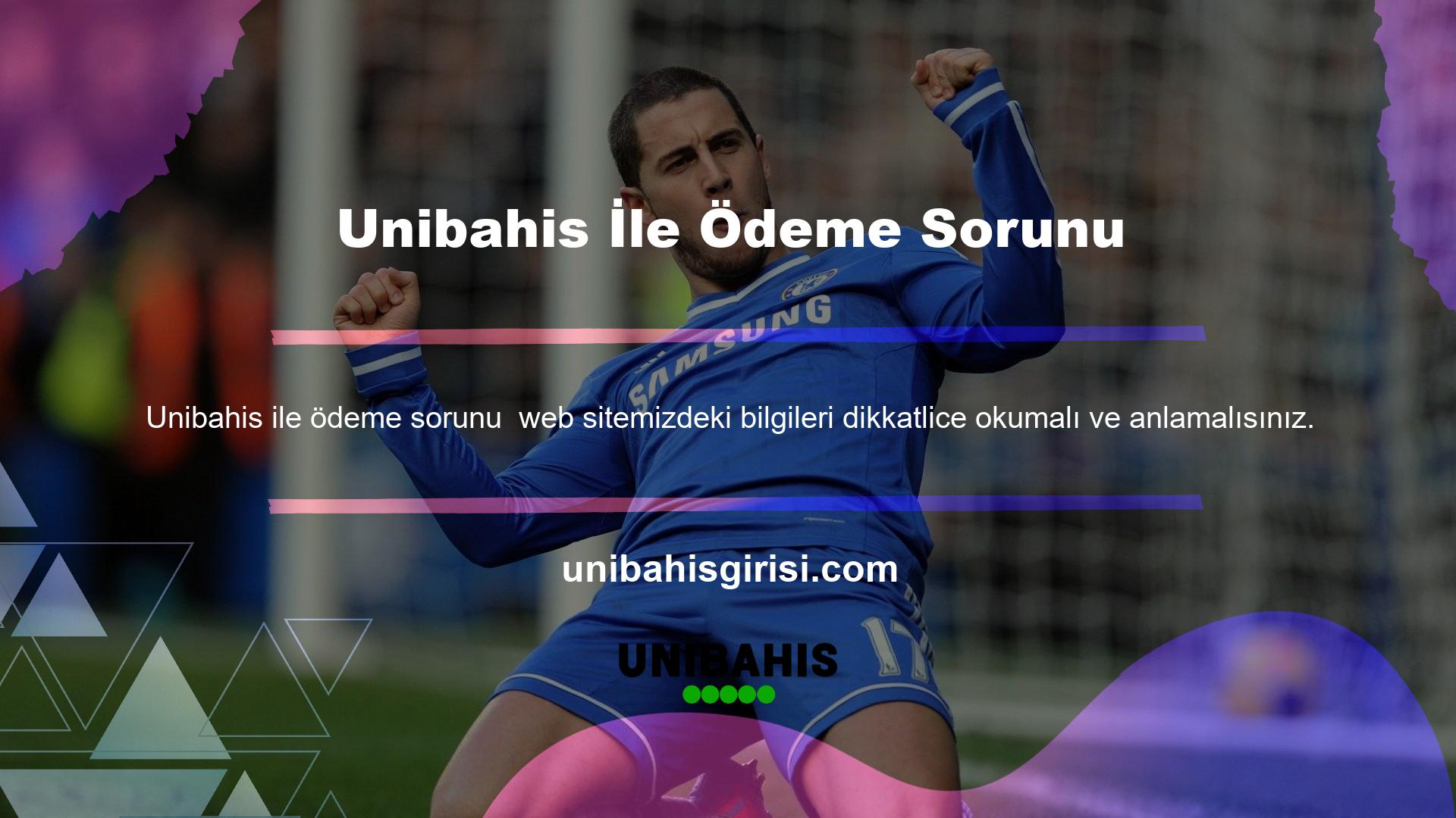 Unibahis ana sayfası, site kurallarına ilişkin tüm bilgileri içerir ve tüm İnternet kullanıcılarının kullanımına açıktır