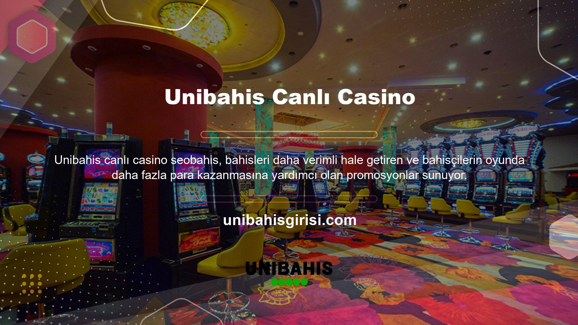 Unibahis bahisleri casino oyunlarına keyifli bir alternatif olarak kabul edilmektedir