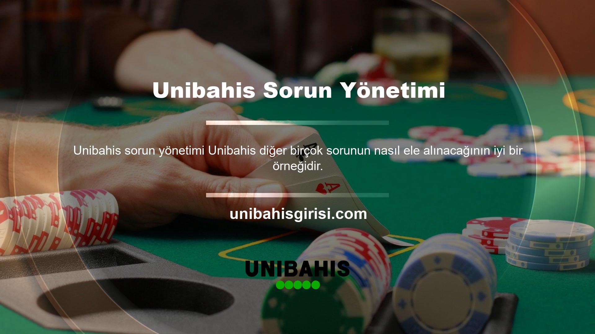 Unibahis bu amaç için birçok çalışma yaptı ve bunu yapmaya devam edecek